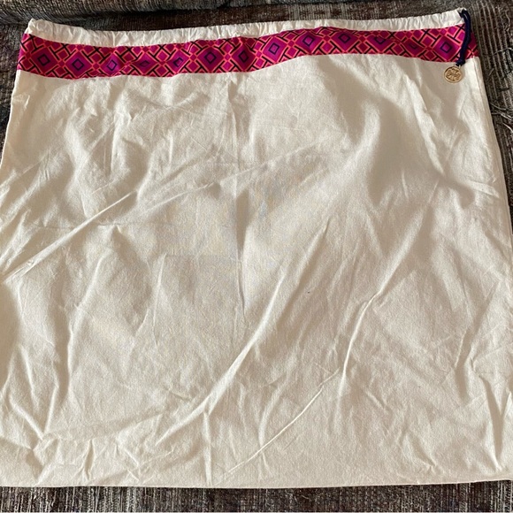 Tory Burch Ella Straw Box Weave Basket Tote. - Picture 15 of 16